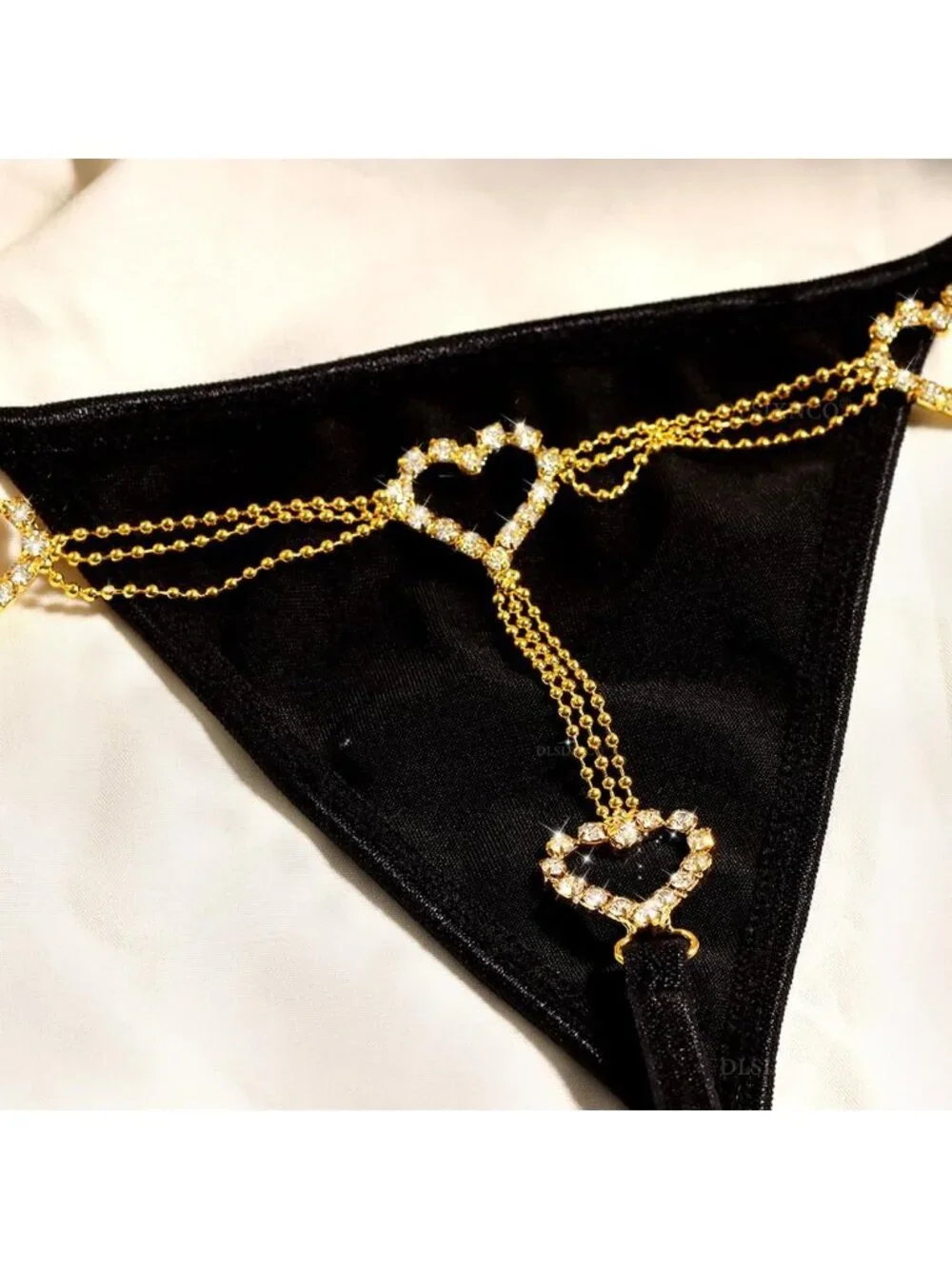 Women's Silver Tassel Chain & Upme Adjustable Sexy Underwear Panties